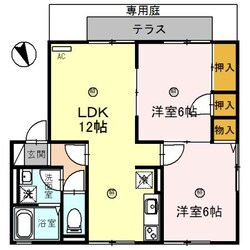 サニーハイツ田寺A棟の物件間取画像